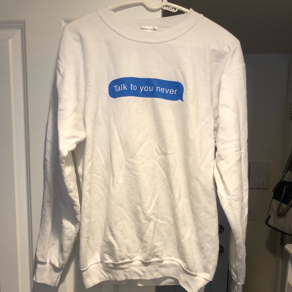 NASTY GAL talk to you never sweatshirt